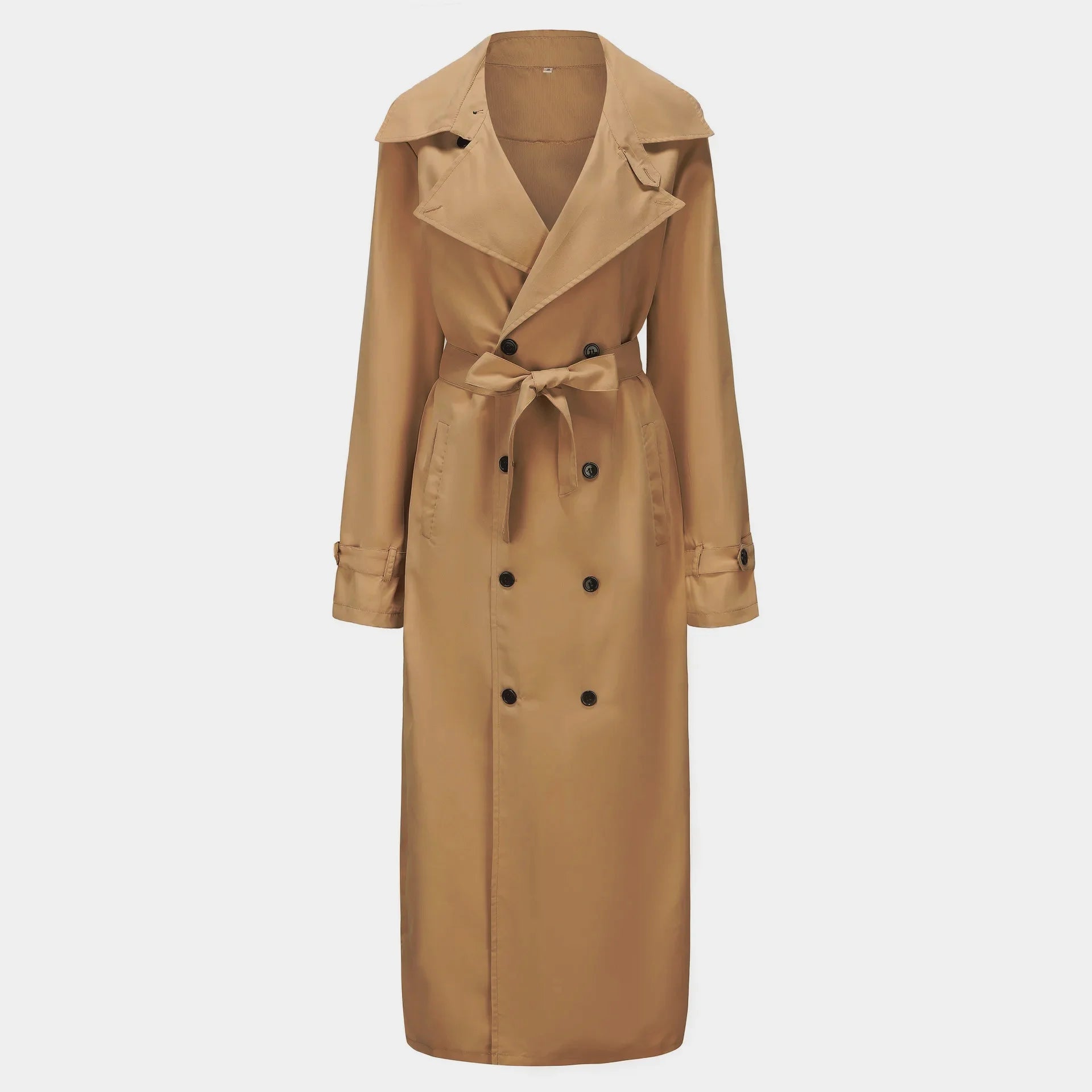 Gabardina de moda urbana para hombre, abrigo fino de diseñador, abrigos británicos largos, ropa para hombre con charreteras.